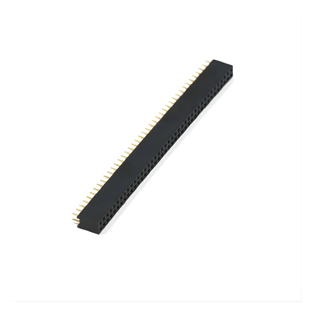 40 X 2 Pin 2mm Female Flow Solder Straight Double Row Header Gold Plated (2mm Pitch) image 1