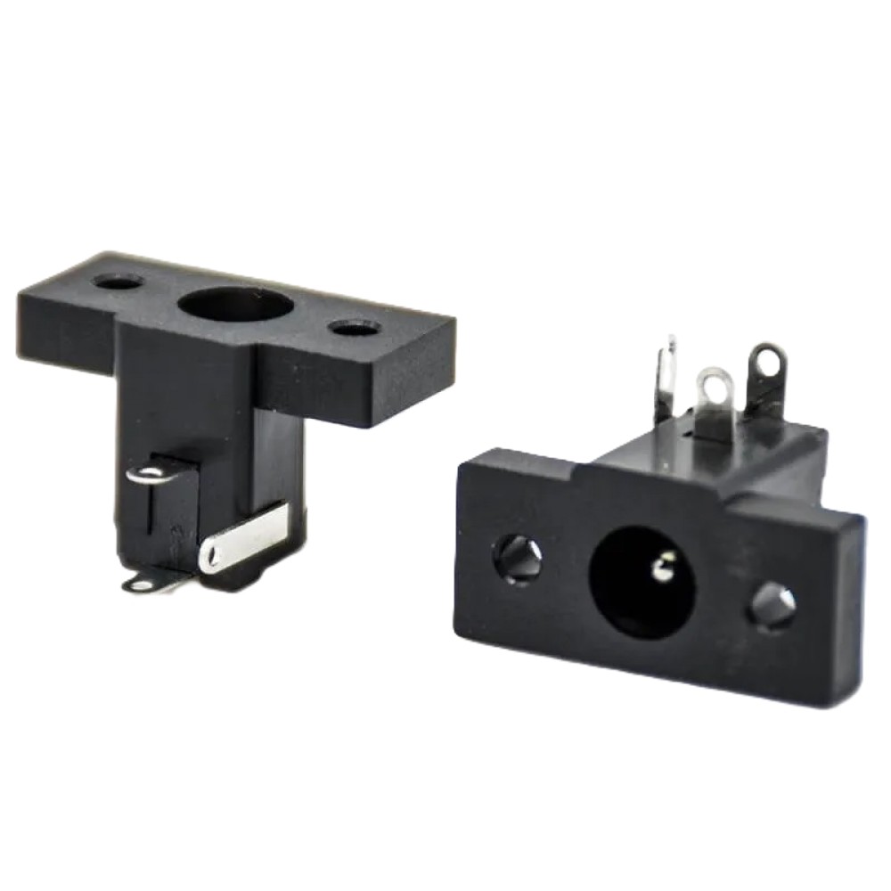 5.5mm x 2.1mm DC Power Connector Socket Horizontal PCB Mount image 1