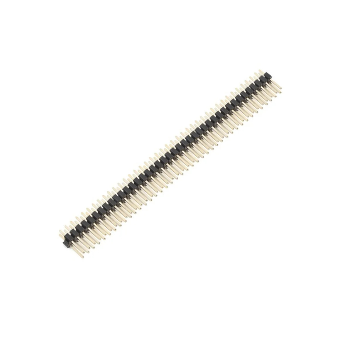 40 X 2 Pin 2.54 mm Pitch Male Berg Strip Straight Double Row Header 15 mm Height Gold Plated image 1