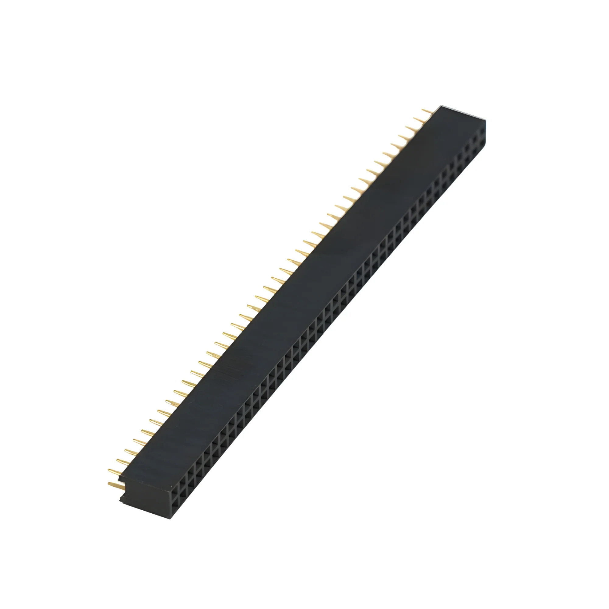 40 X 2 Pin 2.54 mm Pitch Female Flow Solder Straight Double Row Header Gold Plated image 1