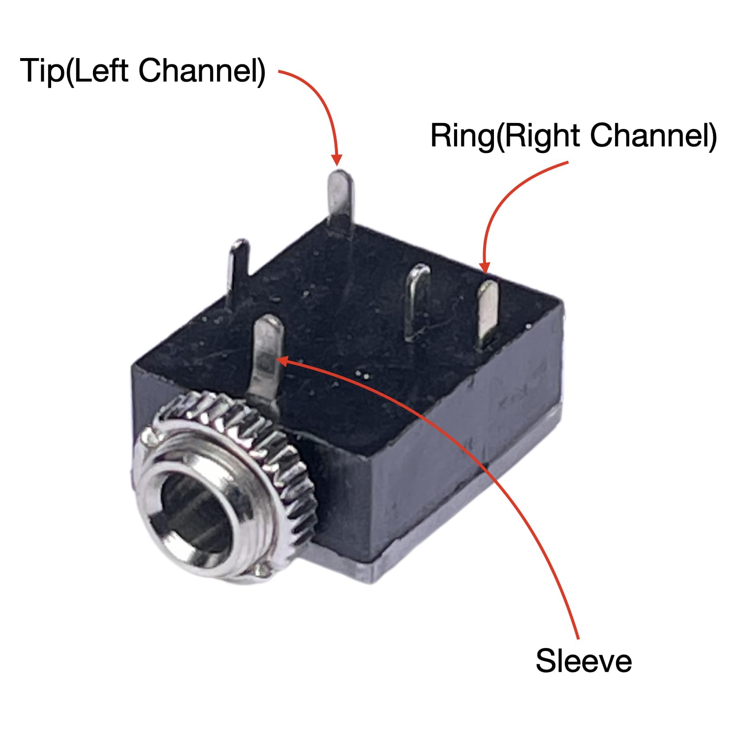 3.5mm Stereo EP Female Audio Jack Chassis Mount Connector (3.5mm Stereo Female Socket) image 3