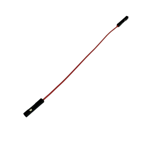 Female to Female Jumper Wire (10 cm, Red, 1 Piece) image 1