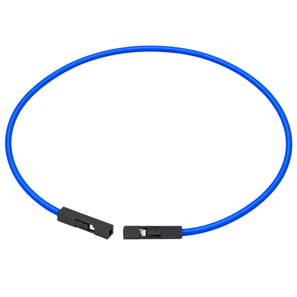Female to Female Jumper Wire (10 cm, Blue, 1 Piece) image 1