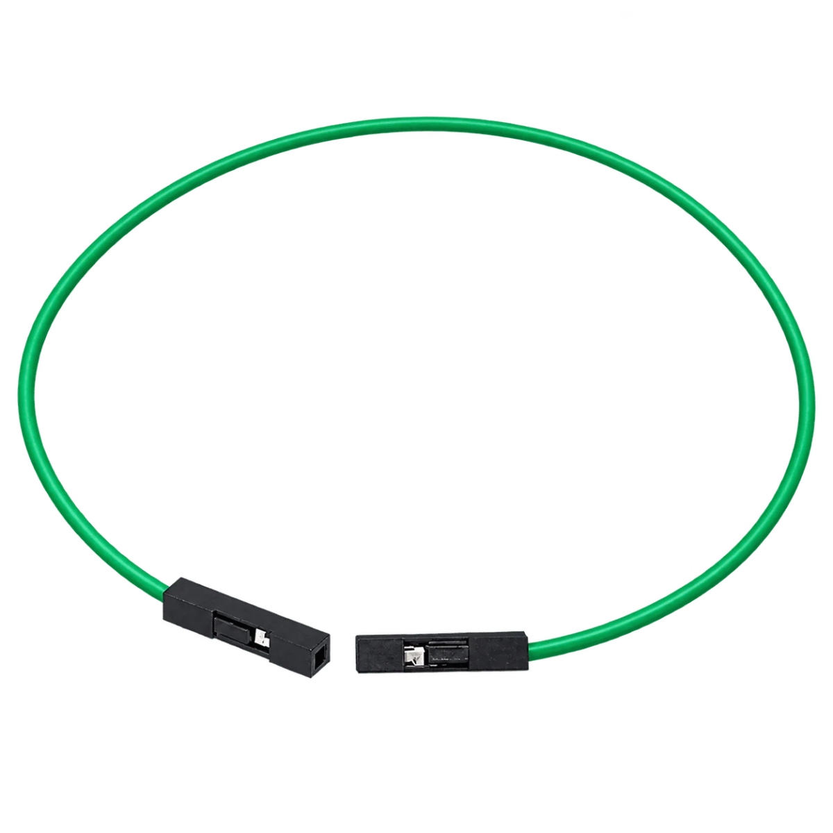 Female to Female Jumper Wire (10 cm, Green, 1 Piece) image 1