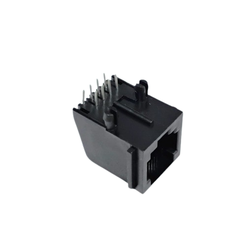 RJ45 8 Pin R/A 8P8C Female Connector (Right Angle, Plastic) image 1