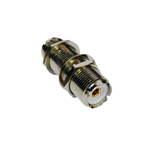 UHF SO239 Female to Female Jack Adapter (Bulkhead, Panel Mount, Nut Type) image 1