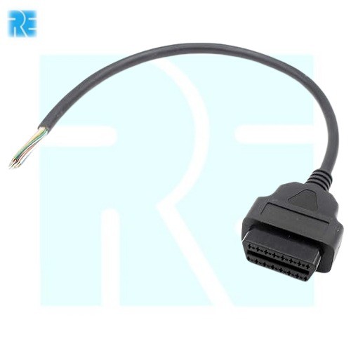 OBD-II OBD2 16 Pin Female to Open End Cable Cable-9.5 Inch image 1
