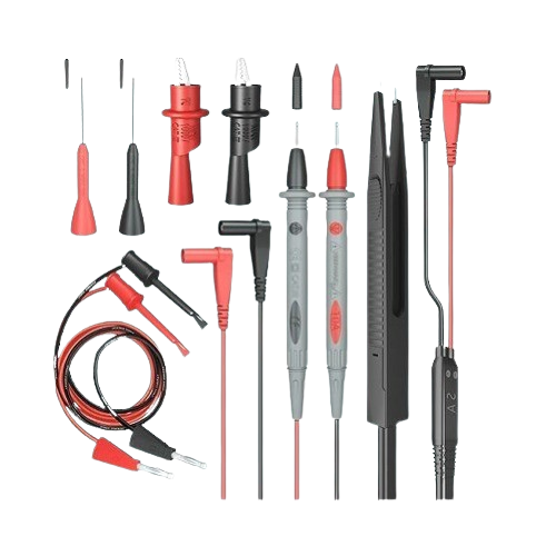Double Insulated Electrical Multimeter Test Lead Kit (4mm Banana Plug, 30A Alligator Clips, 0.7mm Needle Probe) image 1