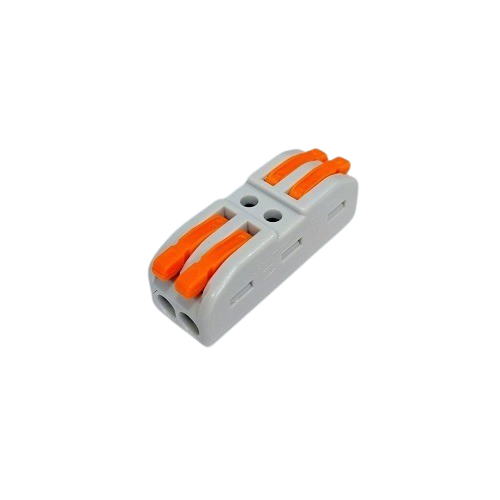 Quick Wire Connector Push-In Terminal Block 2 In 2 Out (2 Pole Wire Connector) image 1