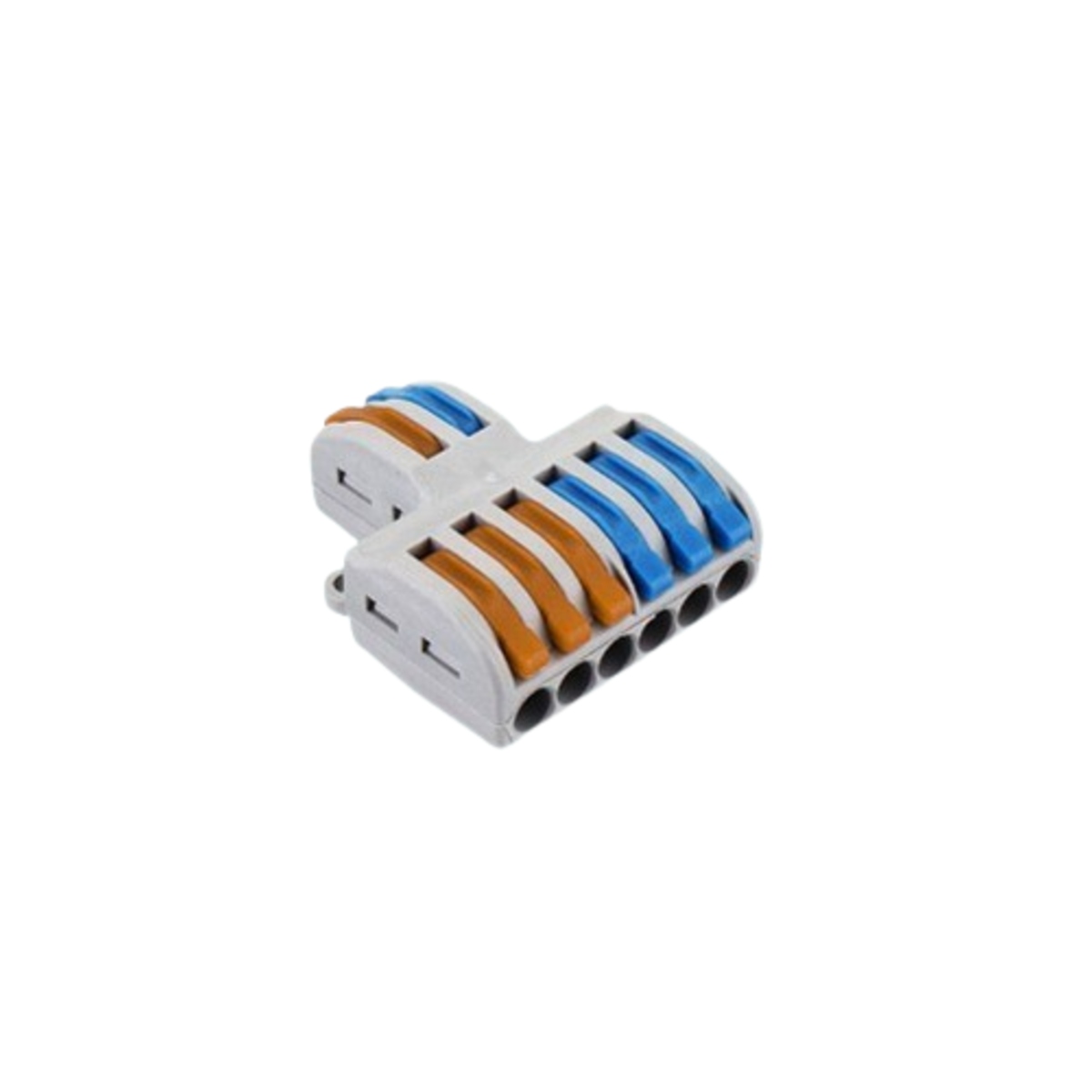 Quick Wire Connector SPL-62 Push-In Terminal Block 2 In 6 Out (8 Port Wire Connector) image 1