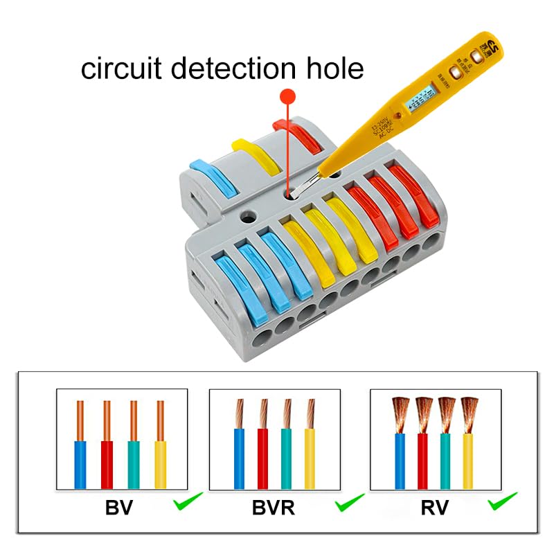 Quick Wire Connector KV-439 Push-in Terminal Block 3 In 9 Out (Compact Wire Splicing Connector) image 7