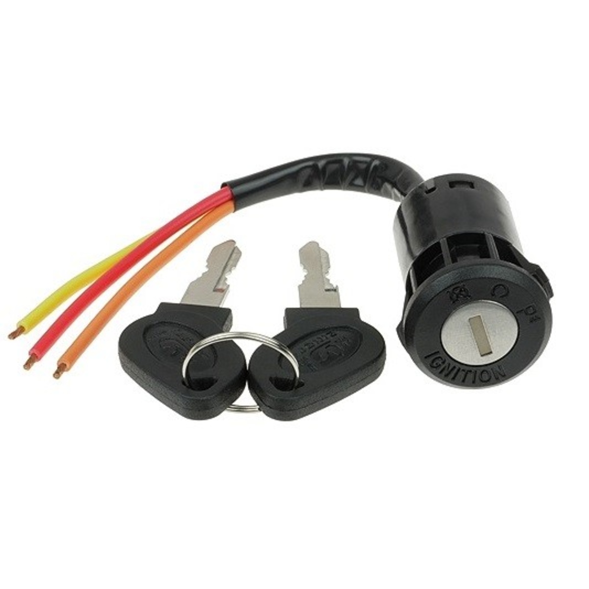 35mm 3 Wire 3 Position Key Switch with Black Plastic Body for Electric Scooter image 1