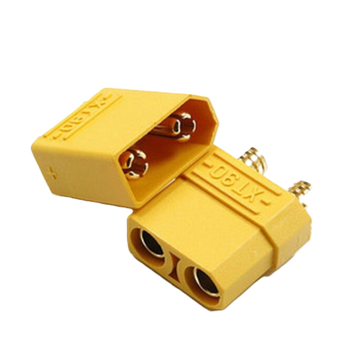XT90 Male Female Connector Pair for LiPo Battery (90A High Current Connector) image 1