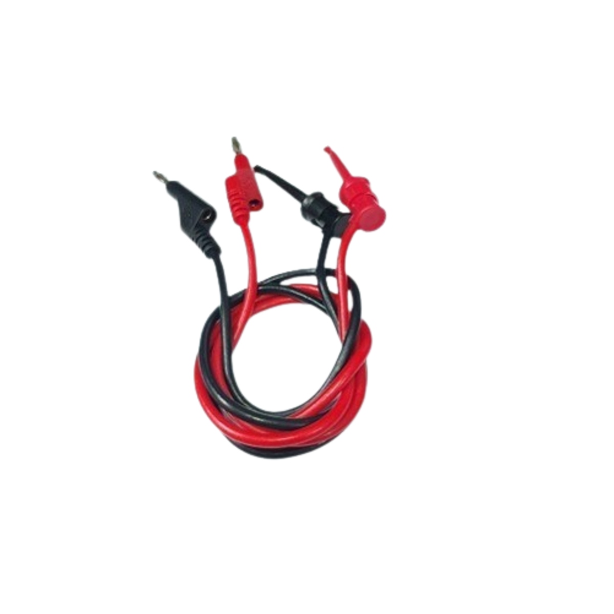 4mm Banana Plug to Test Hook Clip Probe with 1.5 Ft Lead Wire Pair image 1
