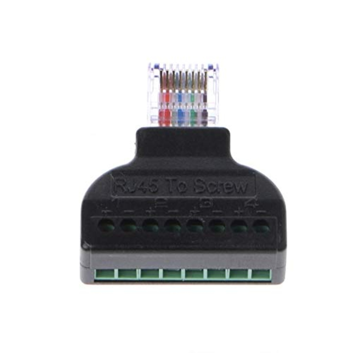 8P8C RJ45 Ethernet Male to 8 Pin Screw Terminal Adapter (RJ45 Plug to AV Terminal Connector) image 3