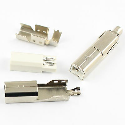 USB  B Solder Type Male with Shell Connector image 1