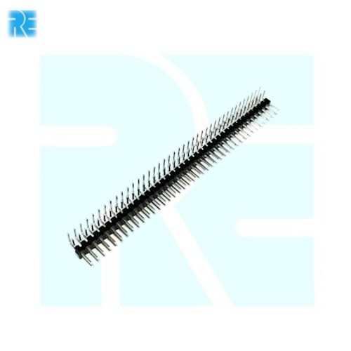 40 X 2 Pin 2 mm Pitch Male Berg Strip Right Angle Double Row Header Silver Plated image 1