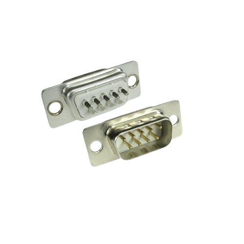 DB9 Male D-Sub Solder Connector (9 Pin, Cable Mount, FCI OEN) image 1