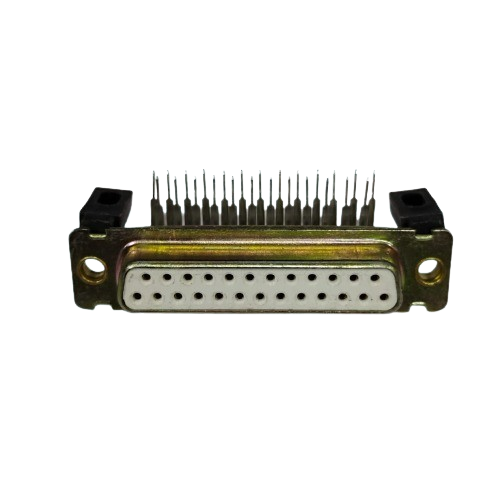 DB25 Female D-Sub Connector (25 Pin, Right Angle PCB Mount, FCI-OEN) image 1