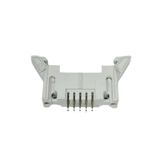 10 Pin FRC/IDC Straight Male Box Header with Lock (5 x 2 Pin, 2.54 mm Pitch, Gray) image 1