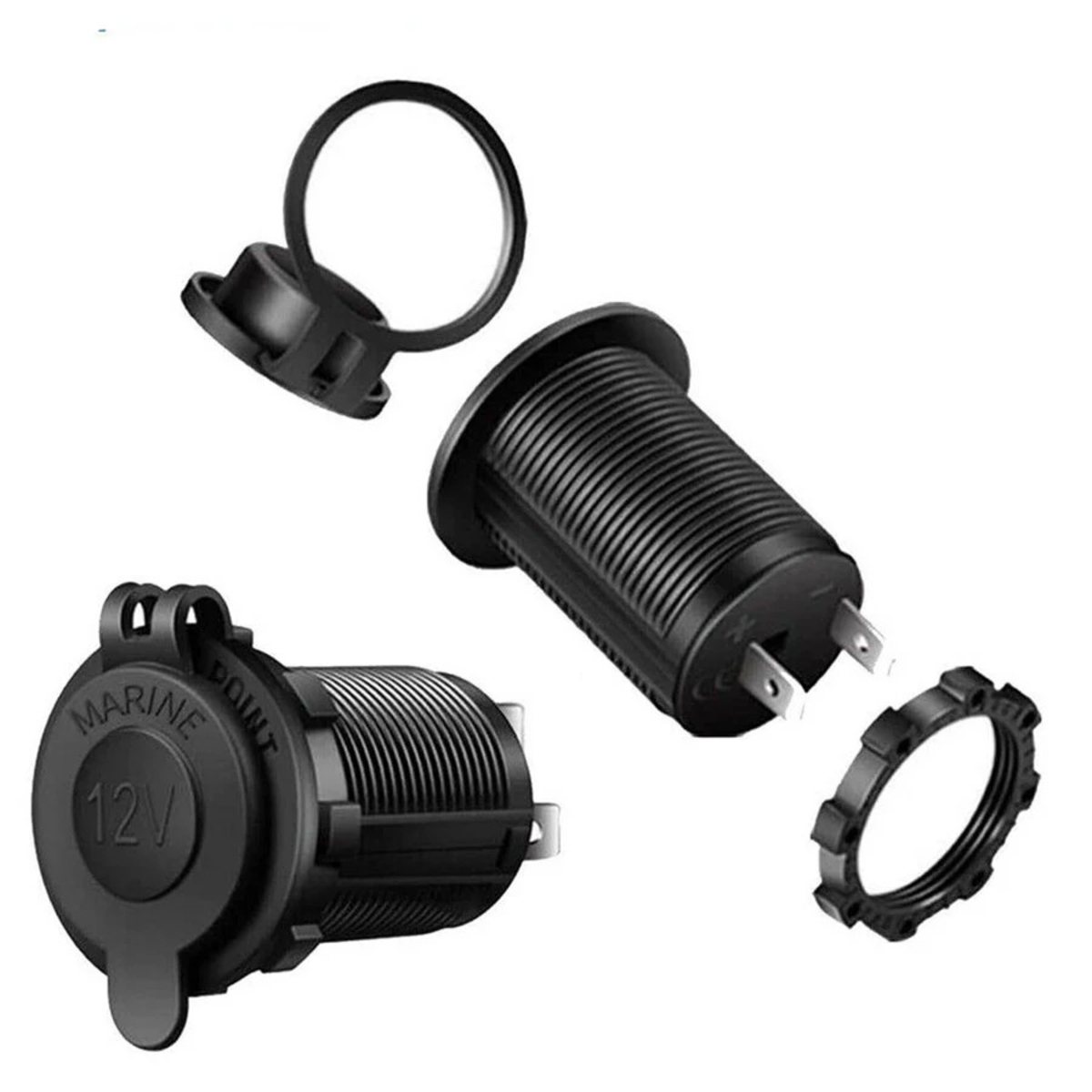 12V Waterproof Car Cigarette Lighter Socket (Female Power Outlet) image 3