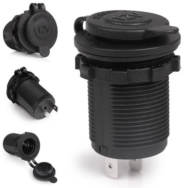 12V Waterproof Car Cigarette Lighter Socket image 1
