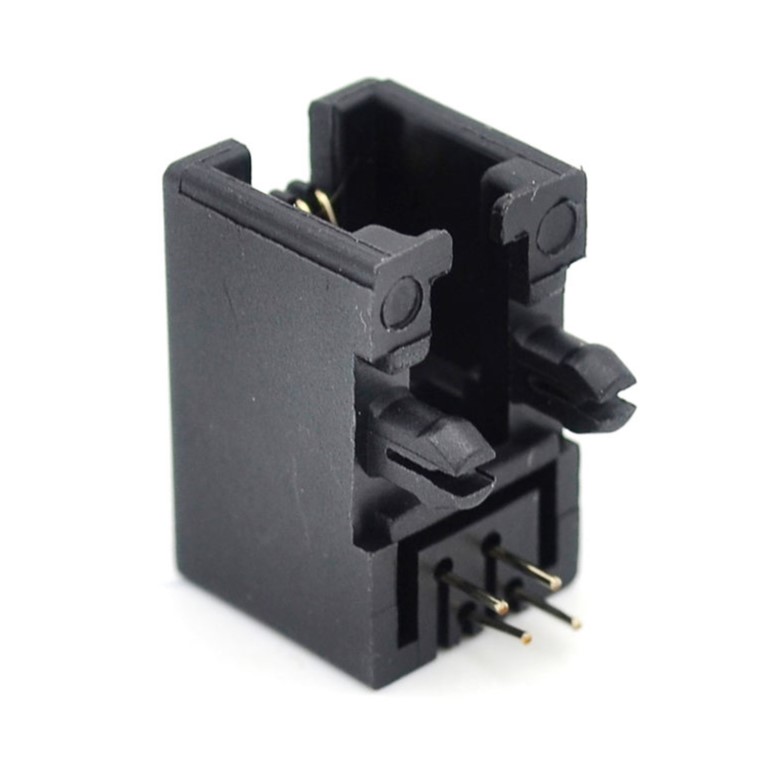 RJ9 RJ10 RJ22 4P4C Right Angle 18mm Depth Female Connector (Modular PCB Socket Connector) image 5