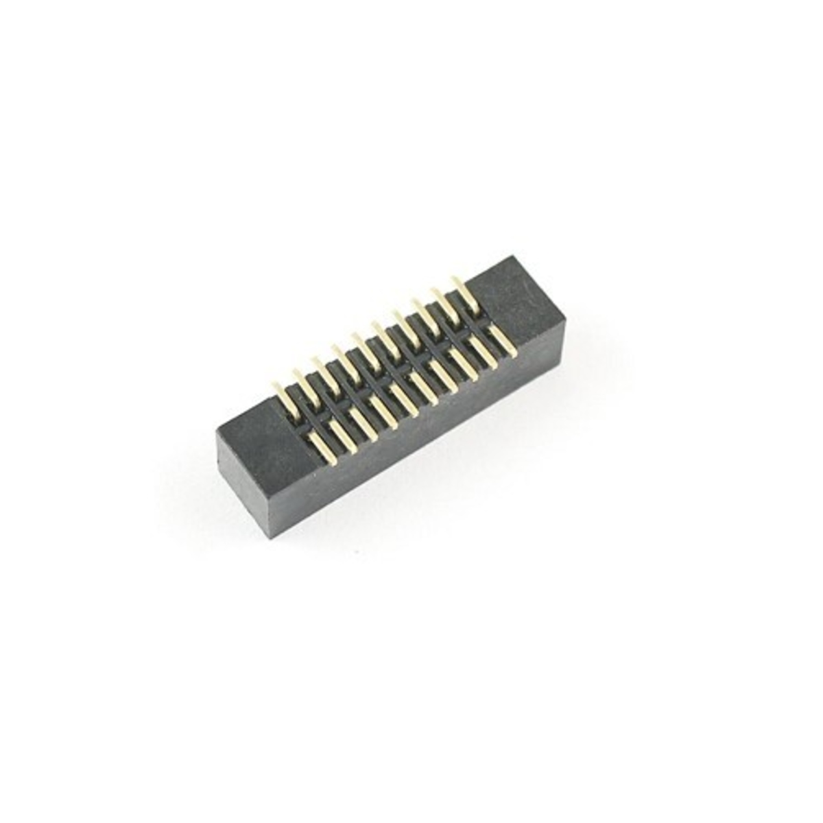 1.27 mm Pitch 2x10 Pin SMT SMD Male Shrouded Box Header IDC Connector (20 Pin, Dual Row) image 1
