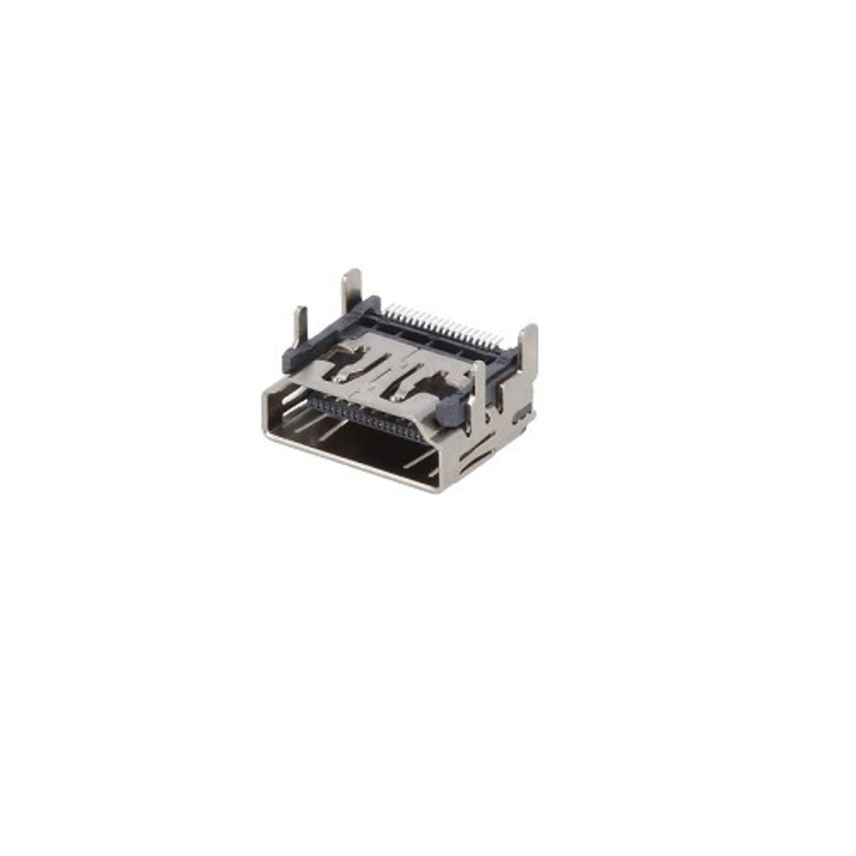 HDMI SMT Female 90 Degree Angle 19 Pin Socket (Right-Angle PCB Mount Connector) image 1