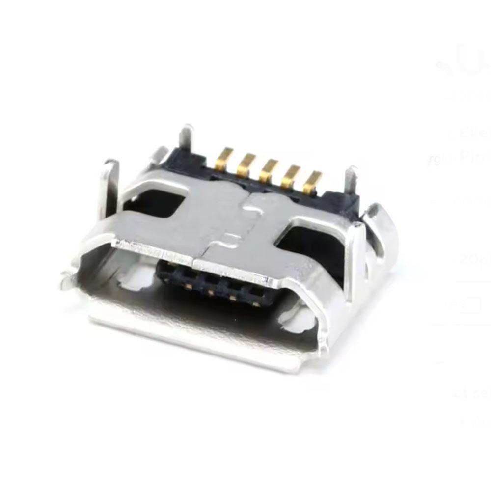 Micro USB 2.0 Type-B 5 Pin Female Connector (PCB Mount USB Socket) image 1