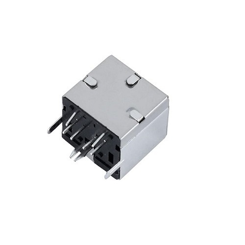 PS2 6 Pin Mini DIN Female Connector PCB Mount Right Angle (Through-Hole PCB Connector) image 2