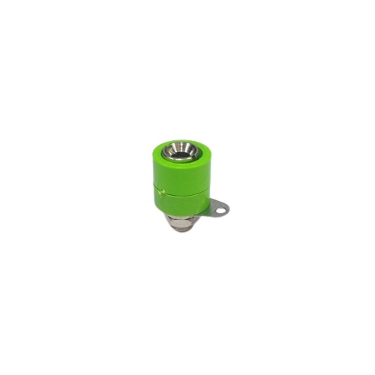 4mm Banana Female Socket Light Green Panel Mount Connector (4mm Banana Socket) image 1