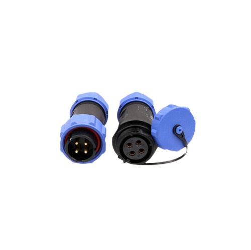 SP17 4 Pin Aviation Circular Waterproof IP68 Connector Male Plug and Female Socket Inline Butt Connector 20 Amp image 2