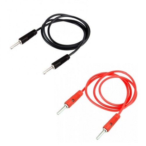 4mm Banana Plug to Banana Plug Cable 1 Meter (Test Lead Connection Cable) image 1