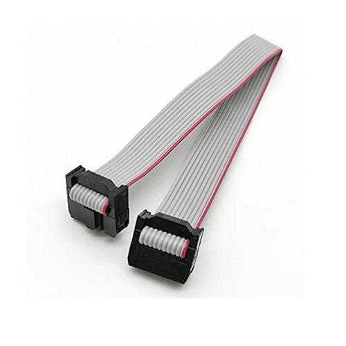 10 Pin FRC Female to Female Flat Ribbon Cable 1.27mm Pitch 20cm (IDC Ribbon Cable Assembly) image 1