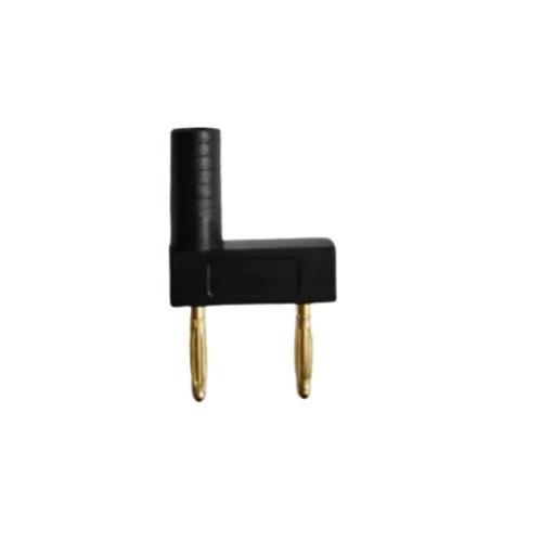 2mm Banana Jack to Two Banana 14mm Short Circuit Connector Black (Banana Socket Adapter) image 1
