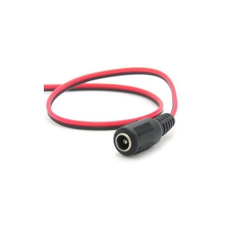 5.5mm DC Jack Socket Female Connector with Wire Moulded 21cm (2.1mm DC Power Female Connector Cable for Electronic Applications) image 1