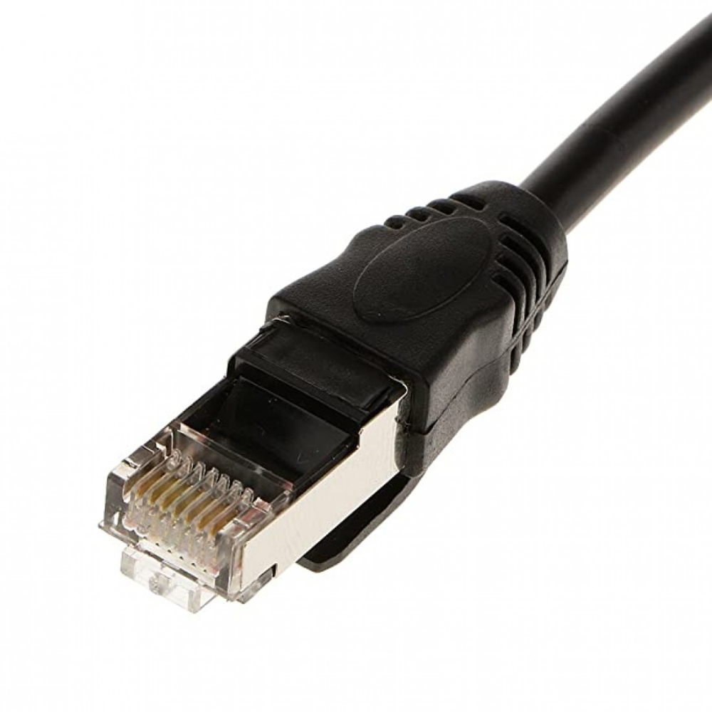 RJ45 Male to Female Panel Mount LAN Adapter Cable 30cm (Ethernet Extension Cable) image 3