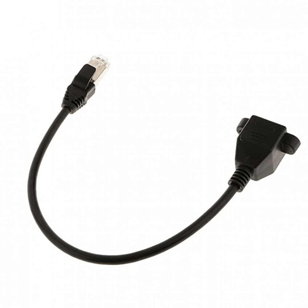 RJ45 Male to Female Panel Mount LAN Adapter Cable 30cm (Ethernet Extension Cable) image 4