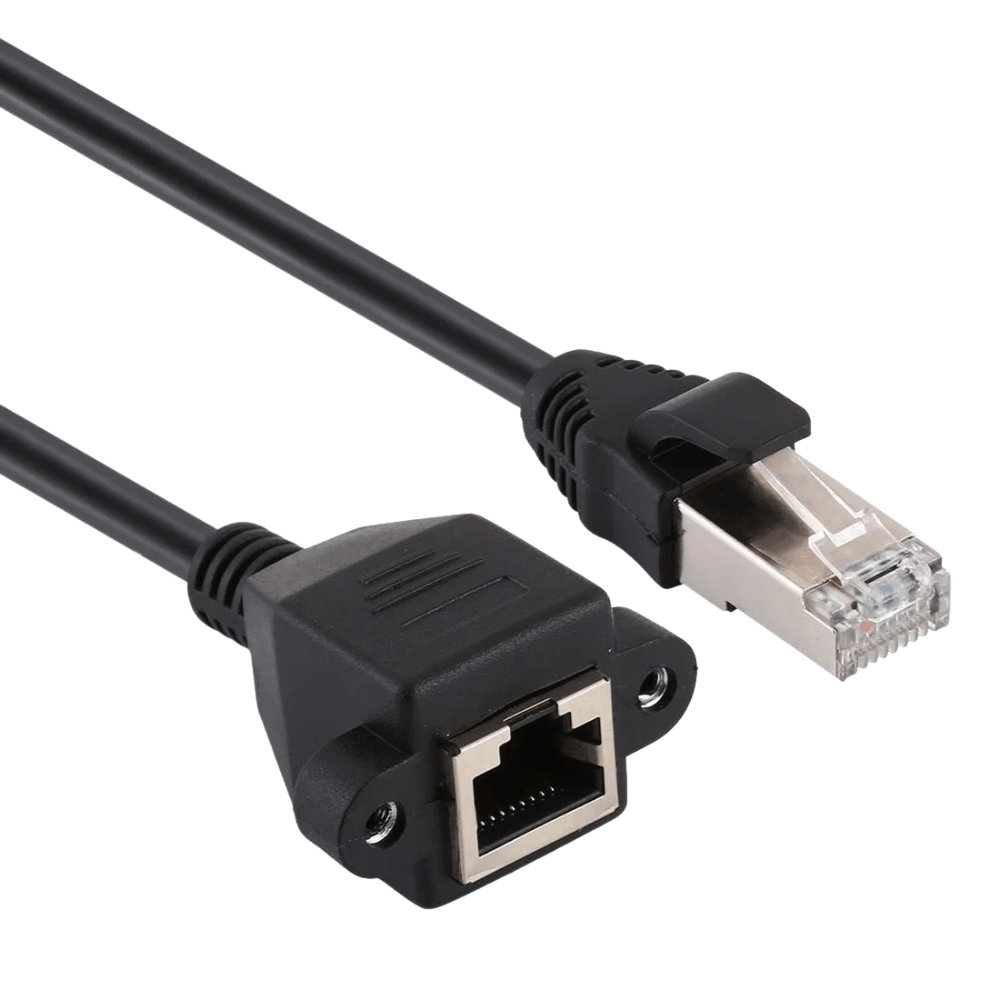 RJ45 Male to Female Panel Mount LAN Adapter Cable 30cm (Ethernet Extension Cable) image 5