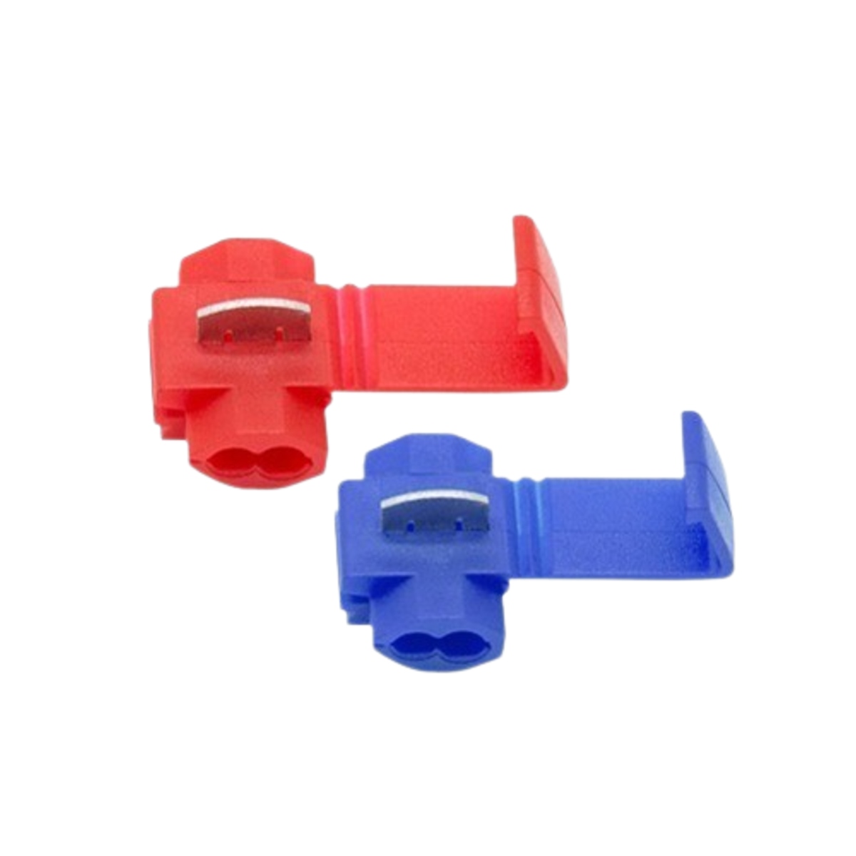 Electric Wire Cable Crimp Connectors Quick Splice Terminals Set of 2 Red-Blue image 1