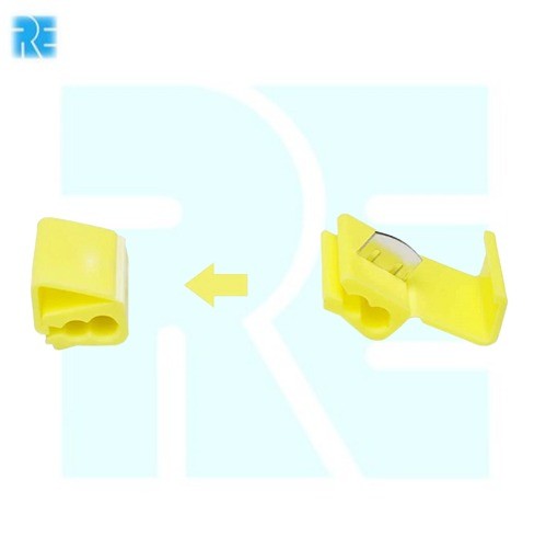 Electric Wire Cable Crimp Connectors Quick Splice Terminals Yellow image 1