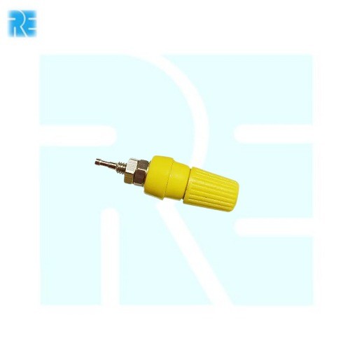 2 MM-5 Amp Terminal Panel Mounting Banana Plug BTI-5 Yellow image 1