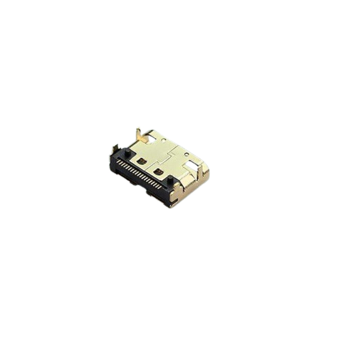 Mini HDMI Gold-Plated 19 Pin Female Connector (Type C, PCB Mount) image 1