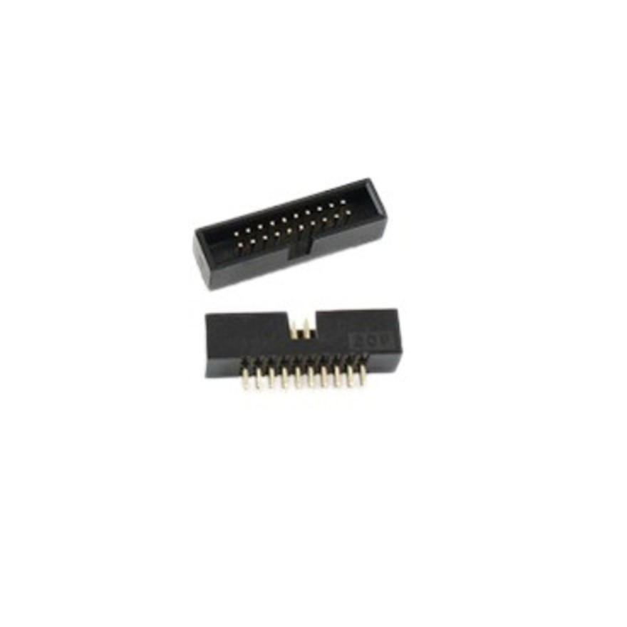 20 Pin IDC Box Header Connector 10x2 Pin 1.27mm Straight Male PCB Connector (FRC IDC Box Header) image 1