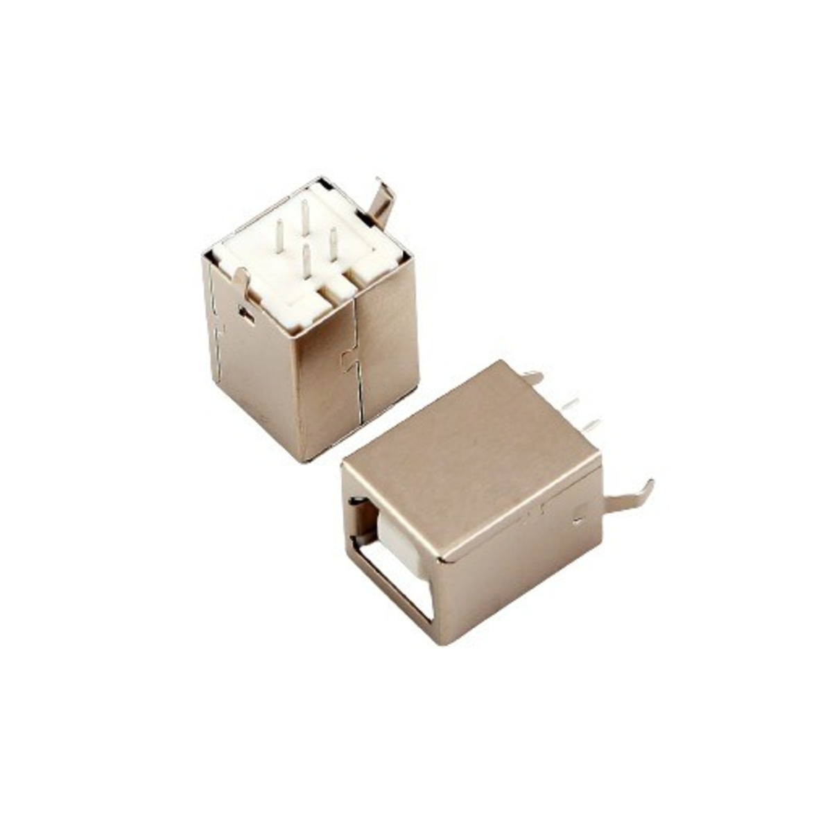 USB Type-B Straight Female Connector (PCB Mount USB Socket) image 1