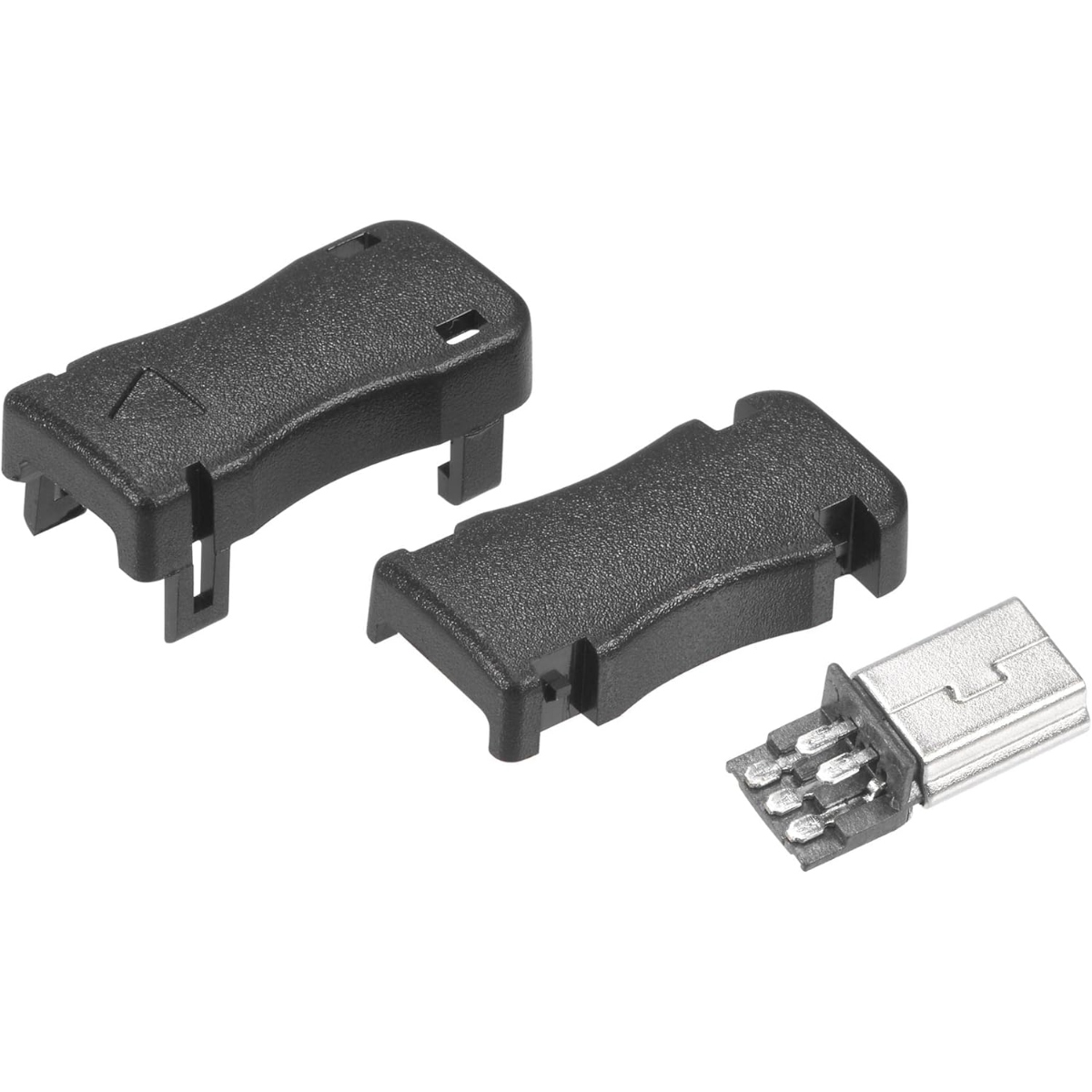 USB 5 Pin Mini B Male Solder Connector with Plastic Cover (Mini USB Plug) image 2