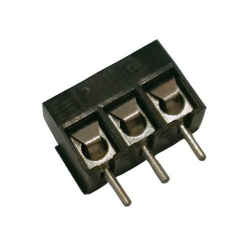 PBT 3-Pin PCB Terminal Block – 5mm Pitch, Through-Hole image 1