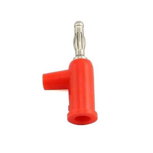 Solderless Stackable 4mm Banana Plug Red (Copper Test Connector for 24AWG to 18AWG Cable) image 2