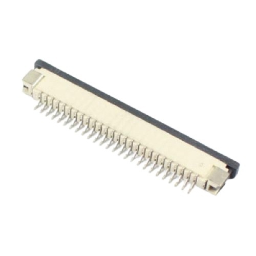 1mm Pitch 30 Pin FPC FFC SMT Flip Connector (30 Pin Surface Mount U Upper Contact Connector) image 1